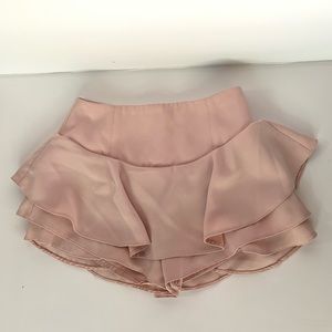 ZARA PINK RUFFLED SKORT WOMAN